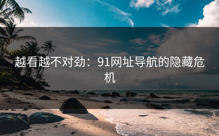 越看越不对劲：91网址导航的隐藏危机